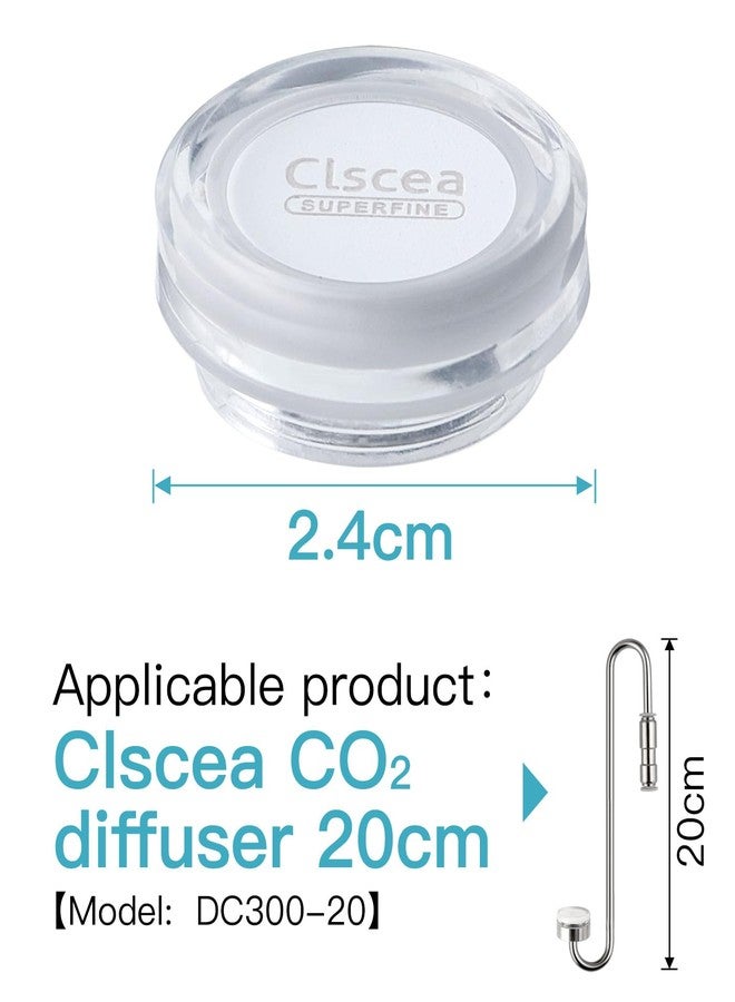 Clscea Stainless Steel CO2 Diffuser Ceramic Replacement, Universal for 20cm Diffuser, S 2pcs - Image 2